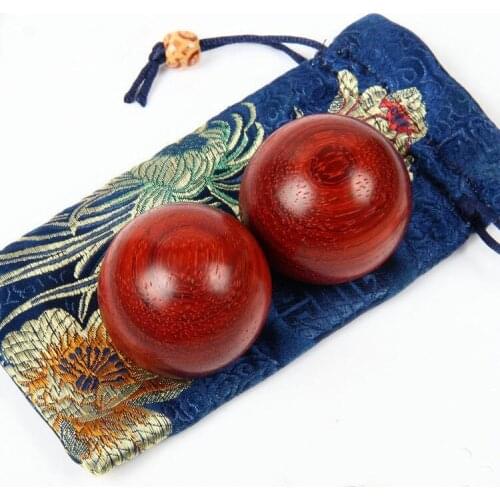 Red rosewood Health care ball handball massage ball fitness longevity balls