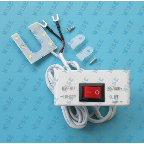 6 Led Sewing Machine Light Lamp Magnetic Base fit for Singer, Consew, juki # TD-6U 110-220V