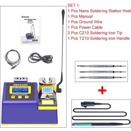 Mechanic MA-SD01 NANO Lead Free Soldering Station 1S Rapid Heating Welding Platform Kit for T210 T245 T115 Handle Iron Head Tool