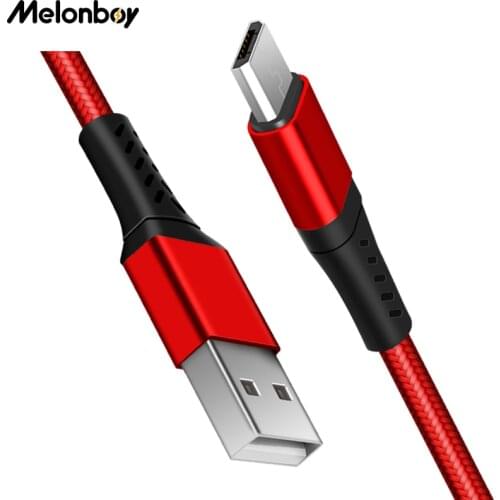 Micro USB Cable 3A Nylon Fast Charge USB Data Cable for Samsung Xiaomi LG Tablet Android Mobile Phone USB Charging Cable
