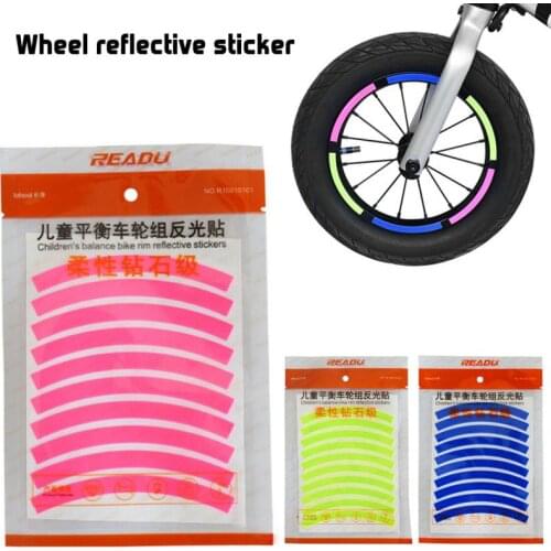 MTB Bike Bicycle Wheel Reflector Decor Cycling Accessories NEW Bike Reflective Stickers Wheel Decals Tape Safety Strips Balance