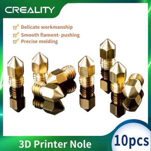 10Pcs MK8 Nozzle 0.2mm 0.3mm 0.4mm 0.5mm 0.6mm 0.8mm Copper 3D Printer Parts Extruder Threaded 1.75mm Filament Head Brass Nozzl