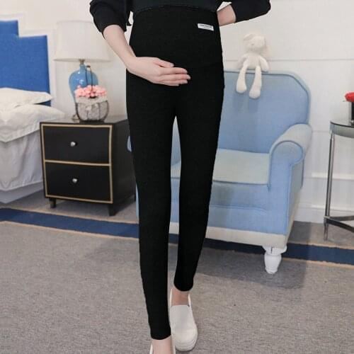 2021 New Maternity Leggings Women Pregnant Solid Color Elastic Leggings Pregnant Woman Self Cultivation Pencil Pants Ropa Mujer