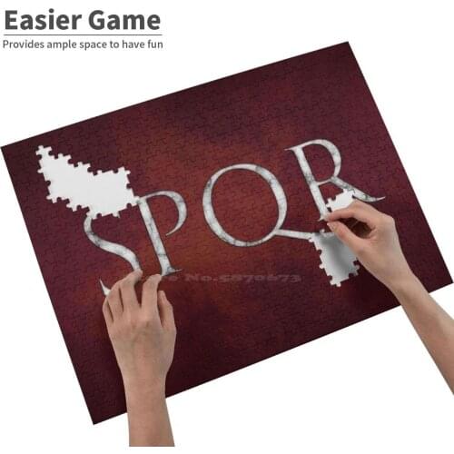 Spqr - The Senate And People Of - In Marble On Red Jigsaw Puzzle 500 Pieces Puzzle Game Wooden Educational Toys Spqr Republic