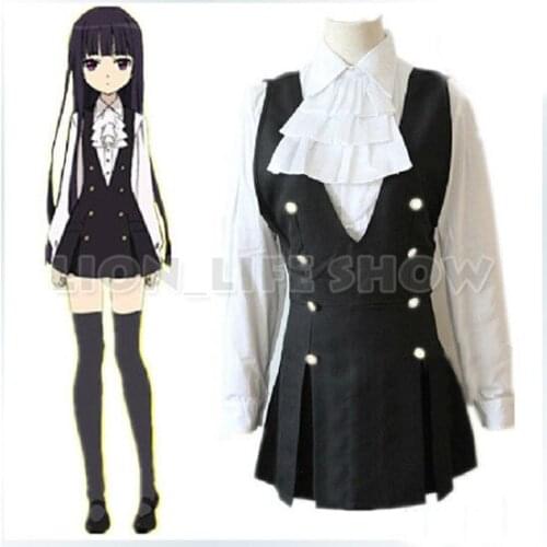 Before Inu x Boku SS Shirakii Fancy Cosplay Costume School Wear Free shipping