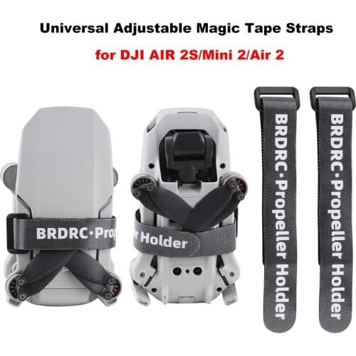 Adjustable Magic Tape Straps Propeller Stabilizer for DJI AIR 2S/Mini/ 2/Air 2/FIMI X8SE/FIMI X8 Mini Loop Cable Tie Accessory