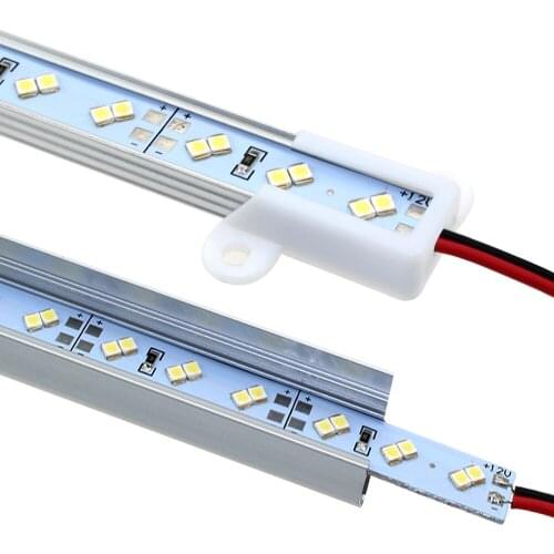Super bright smd 2835 LED rigid strip DC 12V 144 led rigid double row LED bar light 1m U/ V groove 60pcs, led rigid bar light