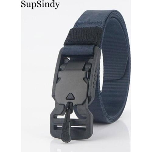 SupSindy Military Equipment POM Magnetic buckle Combat Tactical Belts for Men Army Training Nylon Belt Outdoor Hunting Waistband