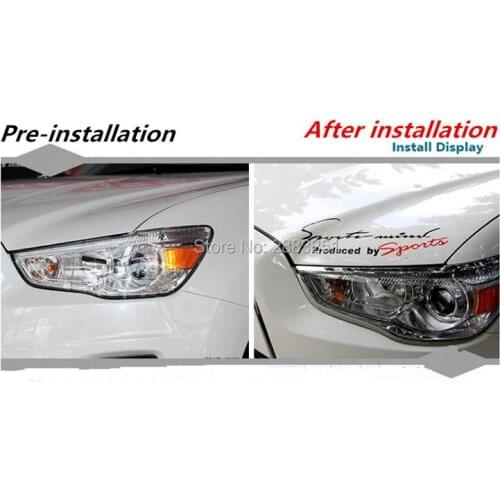 Reflective Lamp Eyebrow Sports Styling Hood headlight stickers for ALFA ROMEO 147 159 156 stickers mito giulietta gt Accessories