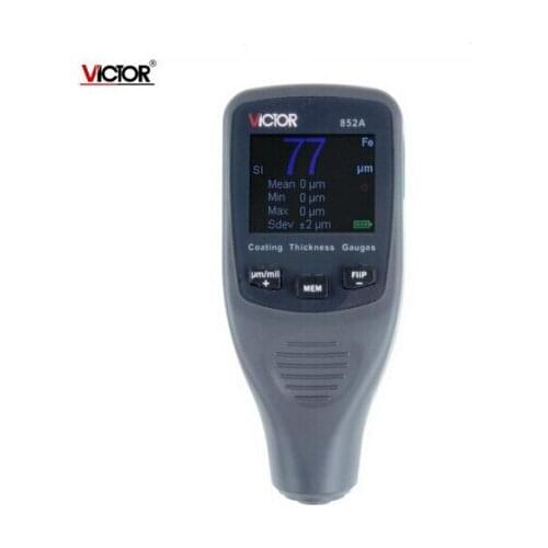 VC852A Coating Thickness Gauge Digital Iron-based Magnetic Galvanized Layer of Paint Coating Thickness 0-1250um/0-50mils