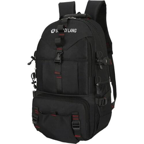 40L Waterproof Nylon School Bag for Teenage Boys Men School Backpack Laptop Backpack Fashion Large Male Backpack