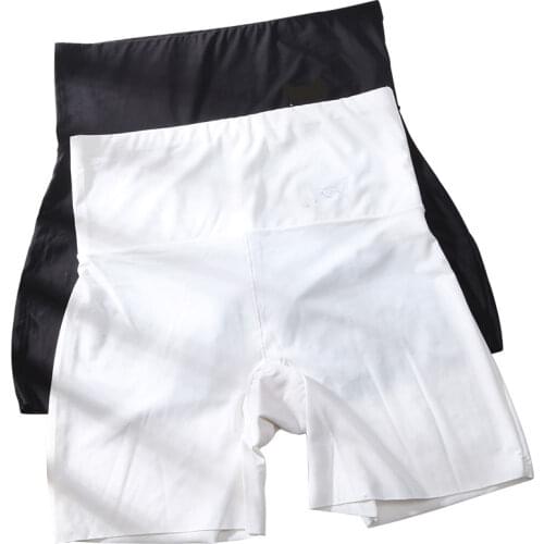 LANGSHA Women BoyShorts Pants Seamless Ice Silk Panties Female High Waist Seamless Anti Emptied Safety Girls Slimming Underwear