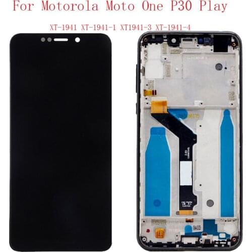 Suitable for Motorola Moto One LCD touch screen digitizer Moto P30 Play LCD replacement Moto One LCD XT1941 5.9 inch original