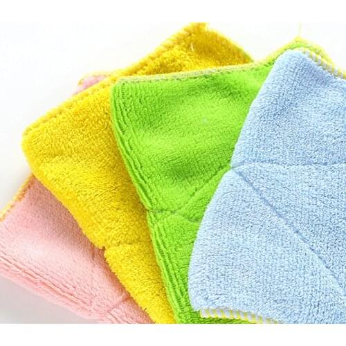 1Pcs Kitchen Supplies Dishcloth Double-sided Water-absorbent Cleaning Tool Multi Purpose Dish Washing Cloth Micro Fiber