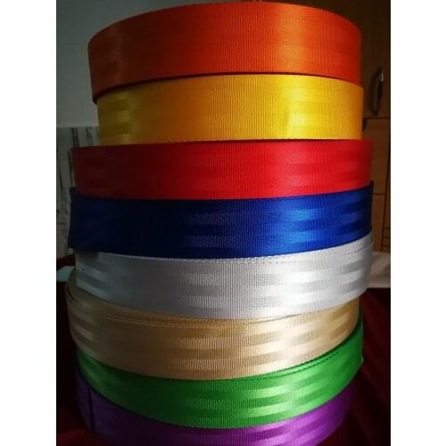18 Color 100M car modified seat belt webbing 3C standard certification truck goods bundled ribbon car accessories