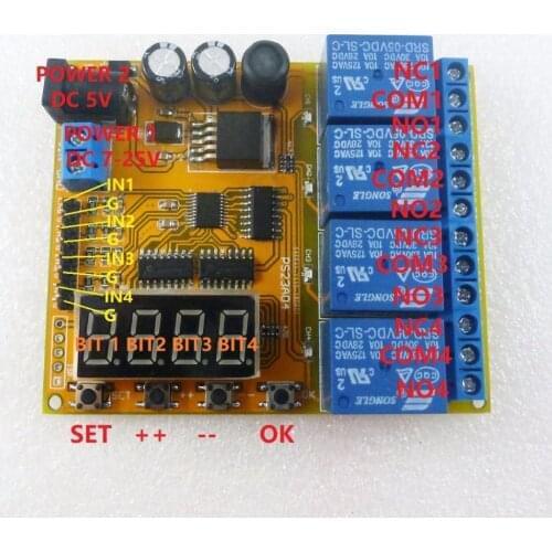 4CH 3.7V 4.2V 7.4V 12V 14.8V 24V Lead-acid Ni-Cd Ni-MH Li-ION Li-PO Lithium battery Charging Discharge Protection Board Module