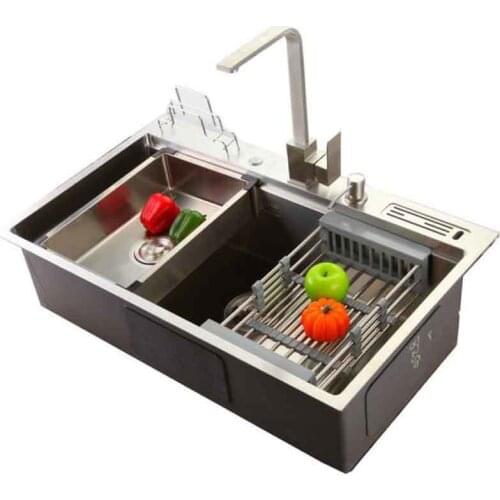 8250cm 304 stainless steel 4mm thick double bowl sink faucet kitchen knife bracket