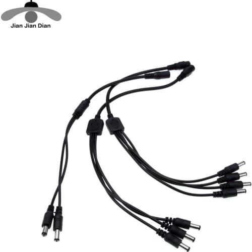 DC Adapter Connnector for 2/1 to 3/1 for 4 Power Wire connector Female Male Splitter Adapter DC For Strip
