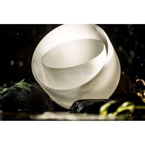 9" F note heart chakras white quartz crystal singing bowls with free suede and o-ring