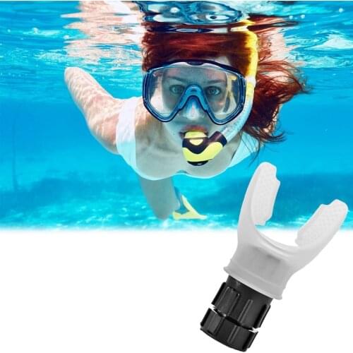 Diving Mouthpiece Soft Silicone Diving Underwater Diving Snorkel Breathing Tube Mouthpiece Regulator Swimming Accessories