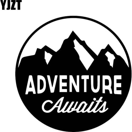 YJZT 16CM*16CM Interesting Car Decoration Should Be The Adventurer Decals Vinyl Stickers Black/Silver C30-0412