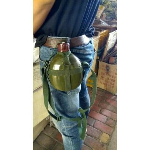 CHINESE Military army 87 Style Canteen WATER BOTTLE WITH hook SET