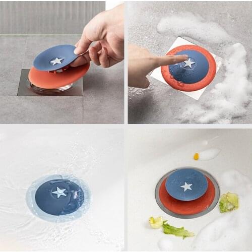 Kitchen Rubber Bath Tub Sink Floor Drain Plug Kitchen Laundry Water Stopper Tool Laundry Bathroom Deodorant Plug Bathtub Plug