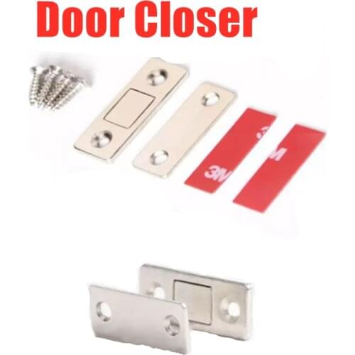 Magilife 2pcs/Set Door Closer Magnetic Cabinet Catches Magnet Door Stops With Screw For Closet Cupboard Furniture Hardware