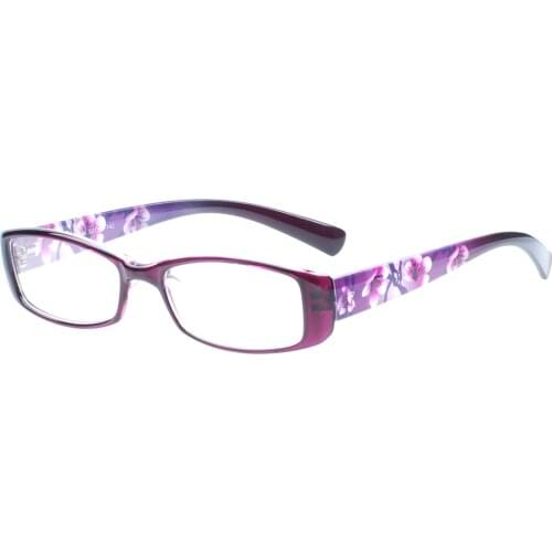 Fashion Colorful Women Rectangular TR90 Lightweight Full Rim For Reading Glasses