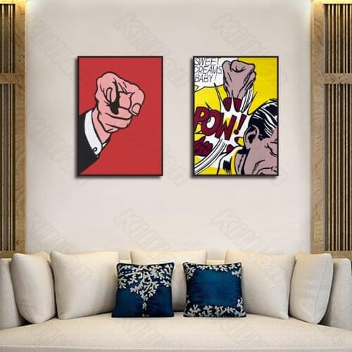 Cartoon Brief Type Lemon Blossom and Seed Wall Painting Posters and Murals In Nordic Style for Living Room and Decoration