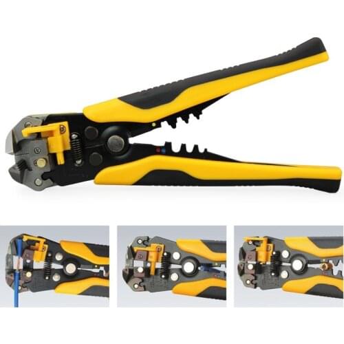 New 1pcs Multifunctional Stripping Tool Decrustation Plier Crimper Cable Cutter Wire Stripper Crimping Pliers Terminal 0.2-6.0mm
