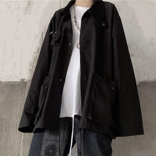 2021 New Solid Color Work Clothes Jacket for Girls Spring and Autumn Versatile Student Korean Loose Casual Large Size Women