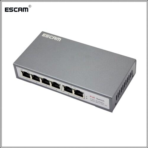 Professional 2+4 Port 10/100Mbps Mini PoE Switch Power over Ethernet IEEE802.3af 30W PoE Switch for IP Cameras Wifi AP VoIP