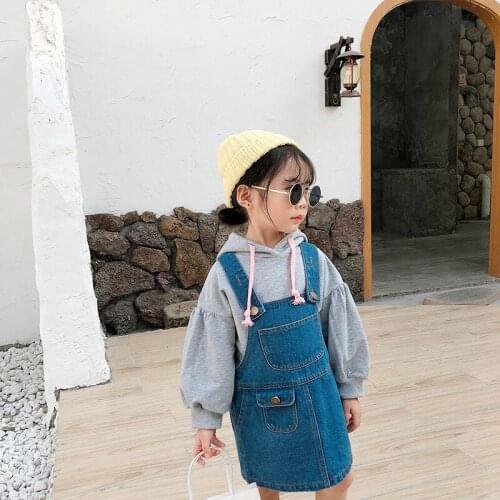 TaoziBaby Denim Overalls For Girls