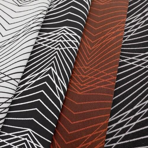 High precision luxury jacquard fabric light white simple sofa pillow cushion tablecloth thick stitch sewing DIY 145cm