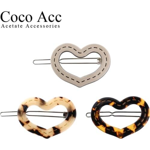 Korean fancy large Geometric Triangle hairgrip snap side clips headwear accessories for women girls