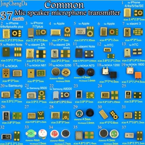 JingChengDa Repair Replacement Parts Mic Speaker Microphone For Samsung 9500 for NOKIA 5250/N81/1200/1600 for Xiaomi for Apple