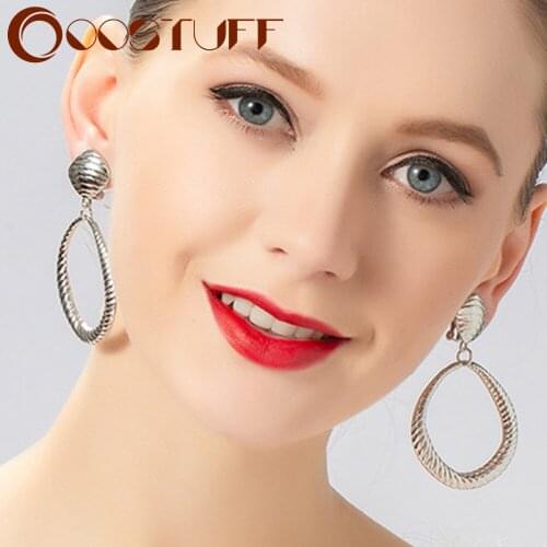 Fashion Earrings for Women Jewelry Geometric Drop Gold Silver Color Vintage Wholesale Dangle Pendientes Suspension brincos 2021