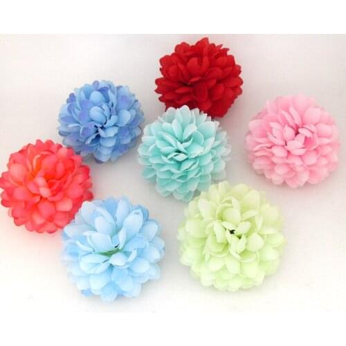 1/10/100 PIECES Artificial chamomile Silk Flower Heads for wedding Walll decoration DIY Wreath Hair clip garland C54