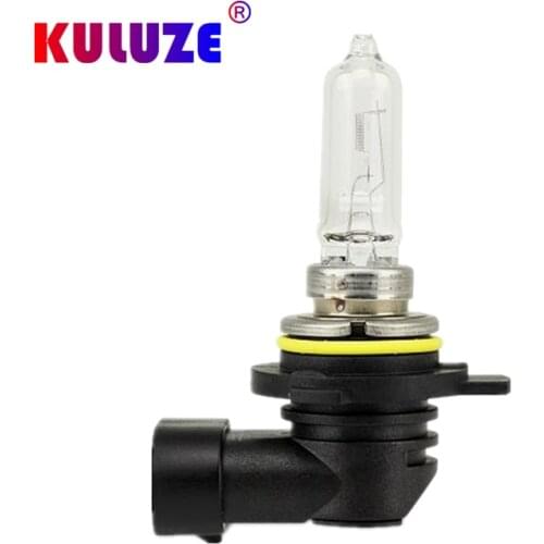 KULUZE 10 PCS 9012 HIR2LL 12V 55W PX22D Clear Car Lights Halogen Bulbs 3500K Auto Headlight Car Head Lamps
