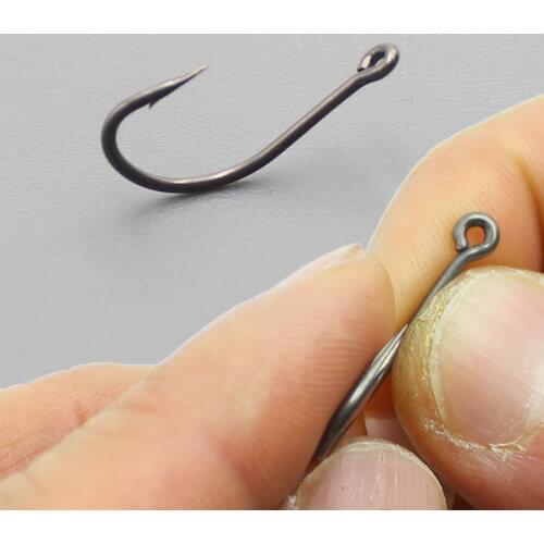 20PCS Carp Fishing Hooks PTFE Coated Extra Sharp Carp Hook Super Slide Hair Rig Antisnag Barbed Fish Hook For Fishing Equipment