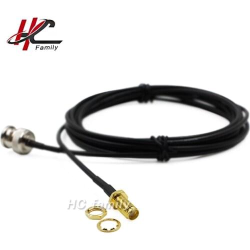 50cm 1.64ft SMA-Female jack Connector To BNC-Male Plug Connector RG174 Cable
