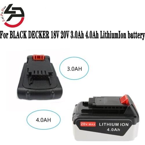 For Black&Decker 3.0Ah 4.0Ah 20V Li-Ion Battery BL1518 LB018-OPE A1118L HP188 HP186 LB20 LBX20 LBXR20