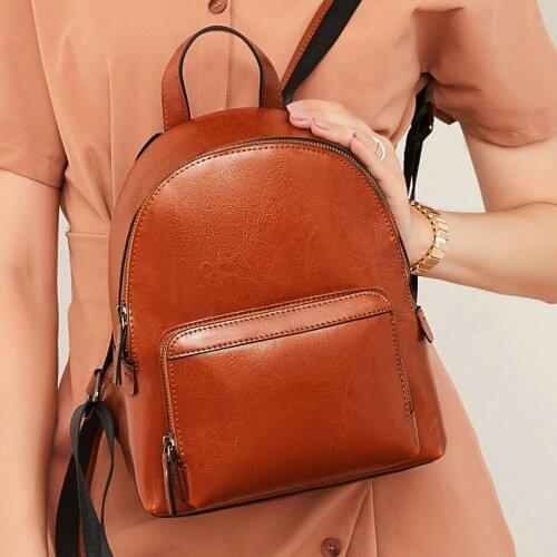 Travel Backpack Women Leather Shoulder Bags for Women School Bags for Girls