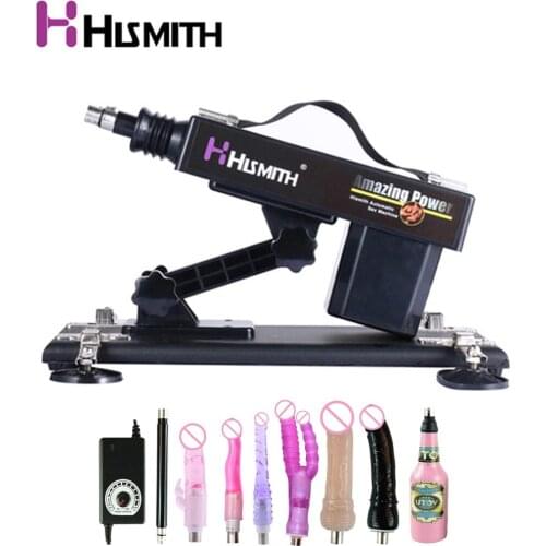 Hismith Automatic sex machine double heads dildo anal small dildo Oral male masturbation mini sex machines for men gun machine