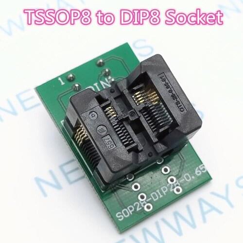 Ic Socket Tssop8 To Dip8 Ic Test Block Ots-8 - Shenp 0.65 - 01 Programmer Adapter