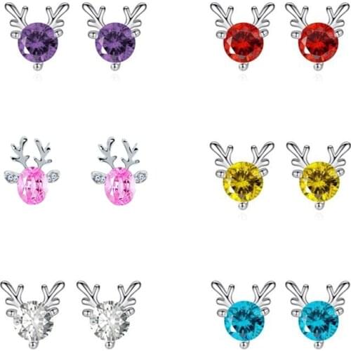 Tree Elk Christmas Ornaments Hanging Star Earring New Year Merry Xmas Snowflake Santa Claus Acessories Home Decor Navidad 2022