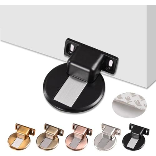 Non - Perforated Stainless Steel Invisible Zinc Alloy Anti - Collision Door Block Magnetic Door Suction Holder Stoppers 3