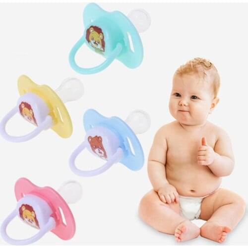 Baby Nipple Food Grade Silicone Pacifier Round Head Infant Newborn Soother Orthodontic BPA Free Safe Teether Care