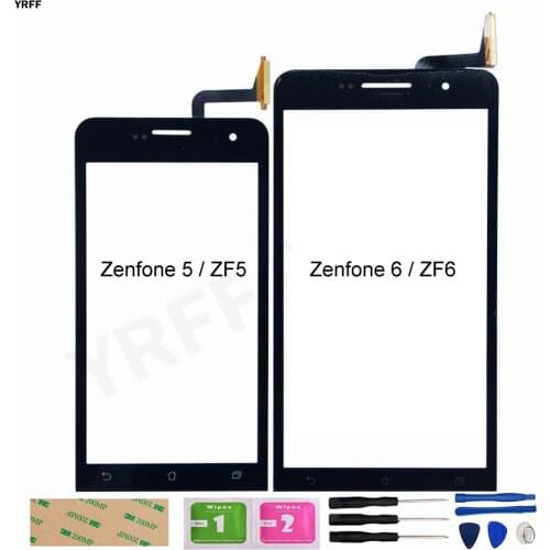 ZF6 ZF5 Panel Lens Sensor For ASUS Zenfone 5 / 6 Touch Screen Digitizer For asus A600CG/A601CG/A500CG/A501CG Glass Repair Parts